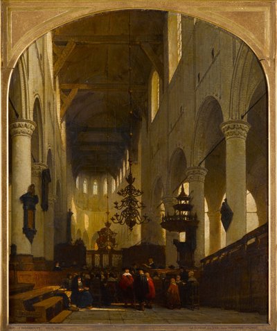 La Pieterskerk a Leiden da Johannes Bosboom